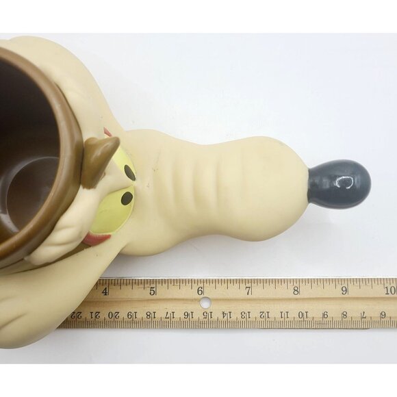 Vintage Warner Bros Wile E. Coyote 3D Plastic Coffee Mug 1992 - Picture 10 of 12